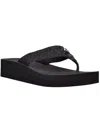 Calvin Klein Meena Wedge Flip Flop Sandal In Black