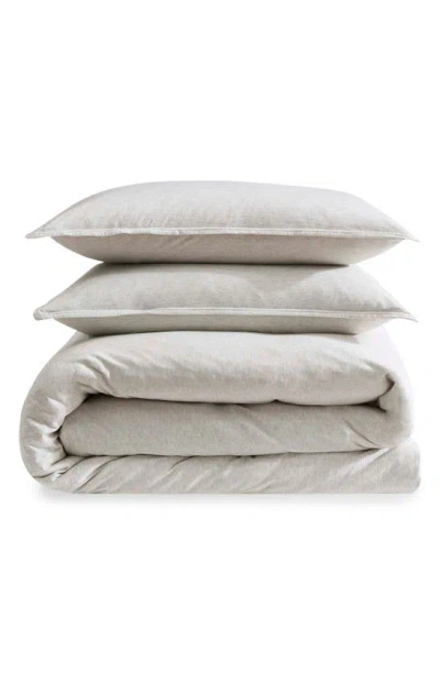 Calvin Klein Modern Collection Jersey 3 Piece Duvet Cover Set, King In White