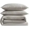 Calvin Klein Mélange Flannel Duvet Cover & Sham Set In Natural
