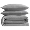 Calvin Klein Mélange Flannel Duvet Cover & Sham Set In Silver Grey