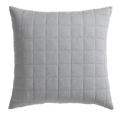 Calvin Klein Melange Flannel Euro Sham, Pair In Gray