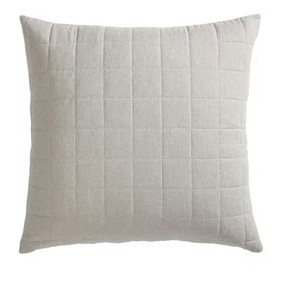 Calvin Klein Melange Flannel Euro Sham, Pair In Natural