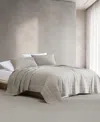 Calvin Klein Melange Flannel Quilt, Queen In Natural