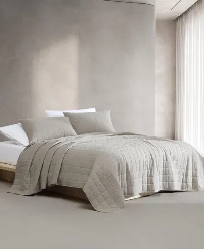 CALVIN KLEIN MELANGE FLANNEL QUILT, KING