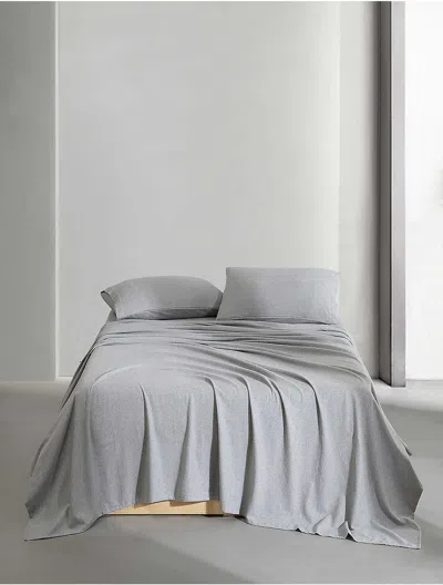 CALVIN KLEIN MELANGE FLANNEL SHEET SET