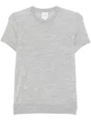 Calvin Klein Knitted T-shirt In Gray
