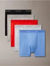Calvin Klein Men's Cotton Classics 5-pack Boxer Brief In Black / Glacier / Grey Heather / Molten / Micro Chip