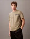 Calvin Klein Men's 1968 Monogram Logo Graphic Classic T-shirt In Armore Green