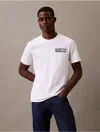 Calvin Klein Men's Short Sleeve 1968 Monogram Logo Graphic Classic T-shirt In Brilliant White