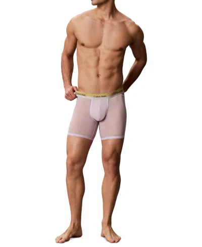 Calvin Klein Men's 1-pack Pride Mesh Boxer Brief Underwear In Pink