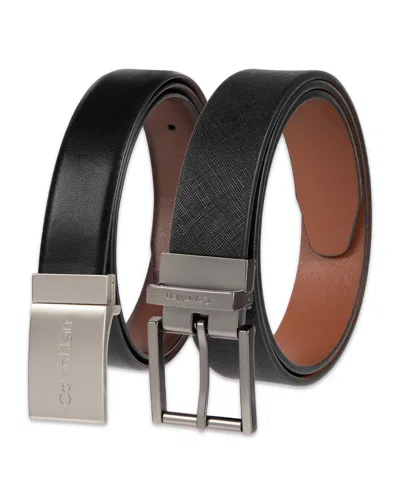 Calvin Klein Men's 2-piece Belt Gift Set In Black