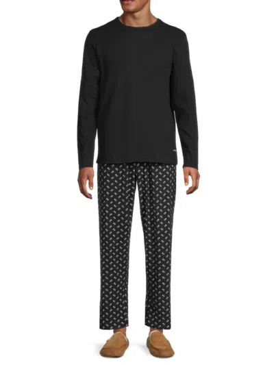 Calvin Klein Men's 2-piece Pajama Set In Black