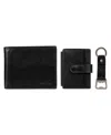 Calvin Klein Men's 3- Piece Wallet, Card Holder And Bottle Opener Gift Set In Black
