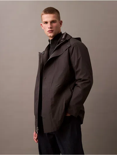 Calvin Klein Men's 3-in-1 Mid Length Jacket In Gray