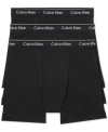 Calvin Klein Classic Stretch Cotton Boxer Briefs 3-pack In Black