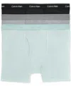 Calvin Klein Men's 3-pack Cotton Classics Boxer Briefs Underwear In Black / Convoy / Grey Heather / Slate Turquoise / Shade