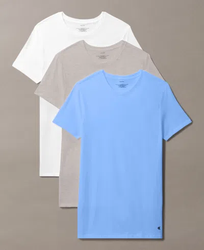 CALVIN KLEIN MEN'S 3-PACK COTTON CLASSICS CREWNECK T-SHIRTS