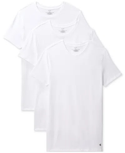 CALVIN KLEIN MEN'S 3-PACK COTTON CLASSICS CREWNECK T-SHIRTS