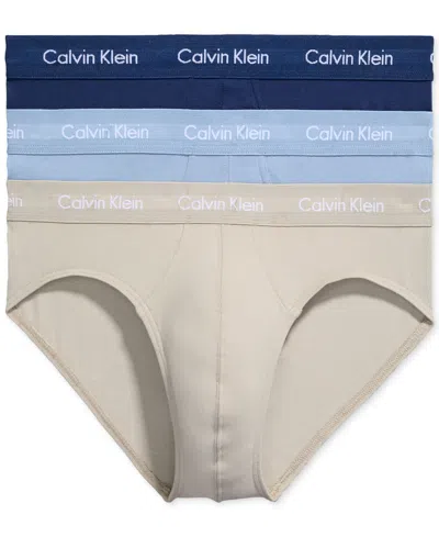 Calvin Klein Cotton Stretch Moisture Wicking Hip Briefs, Pack Of 3 In Pun New Na