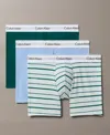 Calvin Klein Men's 3-pack Icon Stretch Boxer Briefs In Blue