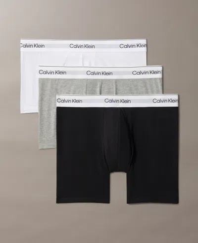 CALVIN KLEIN MEN'S 3-PACK ICON STRETCH BOXER BRIEFS
