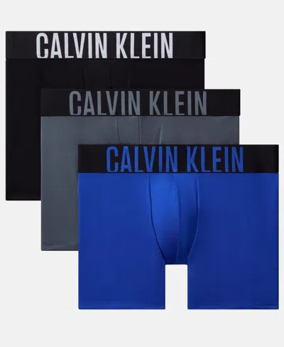 Calvin Klein Men's 3-pack Intense Power Micro Boxer Briefs In Black