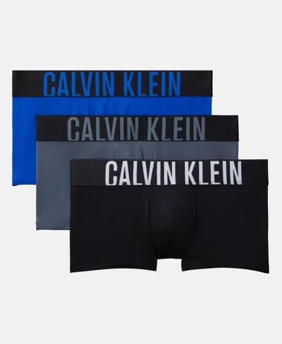 Calvin Klein Men's 3-pack Intense Power Micro Low Rise Trunks In Multi