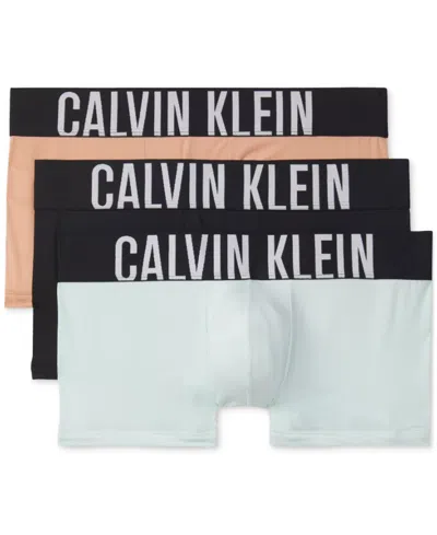 Calvin Klein Men's 3-pack Intense Power Micro Low Rise Trunks In Multi