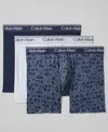 Calvin Klein Men's Microfiber Stretch 3-pack Boxer Brief In Multi