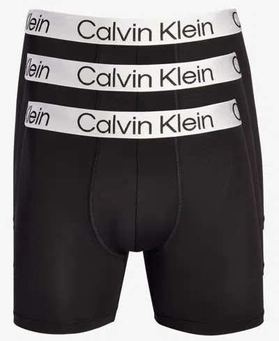 Calvin Klein Men's 3-pk. Chromatic Brushed Micro Boxer Briefs