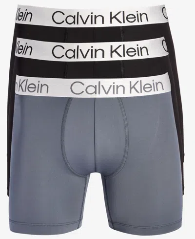 Calvin Klein Men's 3-pk. Chromatic Brushed Micro Boxer Briefs