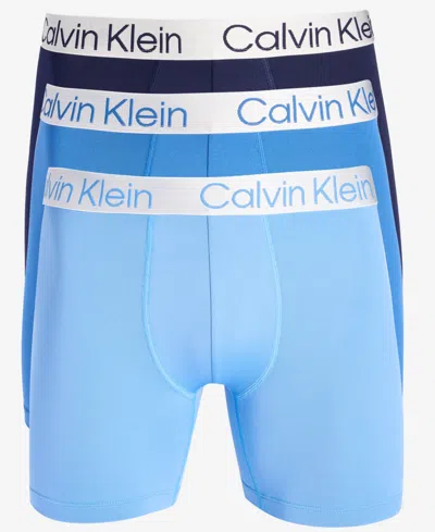 Calvin Klein Men's 3-pk. Chromatic Brushed Micro Boxer Briefs