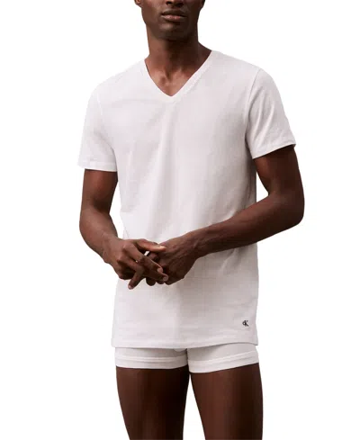 CALVIN KLEIN MEN'S 3-PACK COTTON CLASSICS V-NECK T-SHIRTS