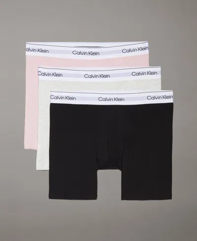 Calvin Klein Men's 3-pk. Icon Stretch Boxer Briefs In Multi
