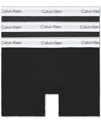 Calvin Klein Men's 3-pk. Icon Stretch Boxer Briefs In Black