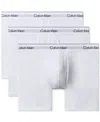 Calvin Klein Men's Cotton Stretch 3-pack Low Rise Trunk In White