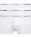 Calvin Klein Men's Cotton Stretch 3-pack Low Rise Trunk In White