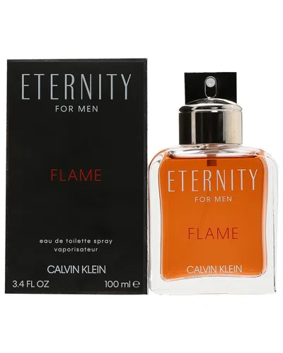 Calvin Klein Men's 3.4oz Eternity Flame Edt In Transparent