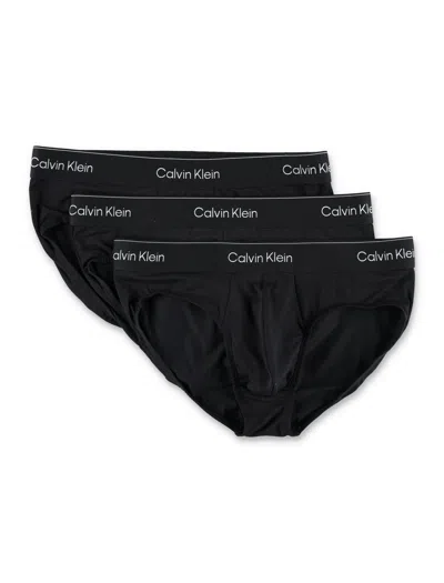 Calvin Klein Men's 3-pack Cotton Stretch Briefs In Nero