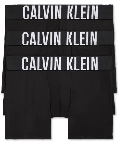 Calvin Klein Men's 3-pack Intense Power Micro Boxer Briefs In Black