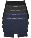 Calvin Klein Men's 5-pack Cotton Classic Boxer Briefs Underwear In Blue