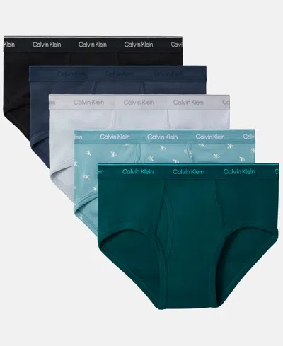 Calvin Klein Men's 5-pack Cotton Classics Briefs Underwear In Multi