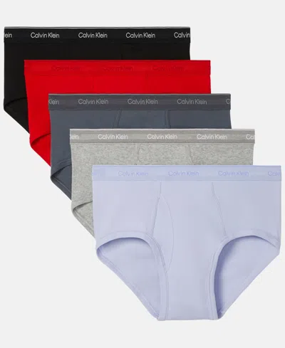 Calvin Klein Men's 5-pack Cotton Classics Briefs Underwear In Multi
