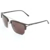 Calvin Klein Men's 54mm Matte Dark Brown Sunglasses In Black