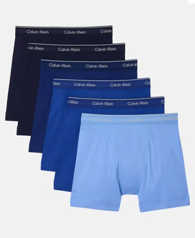 Calvin Klein Men's 6-pack Classic Cotton Boxer Bries In Multi
