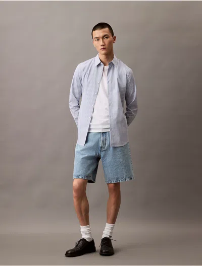 Calvin Klein Men's 90s Loose Denim Shorts In Light Indigo