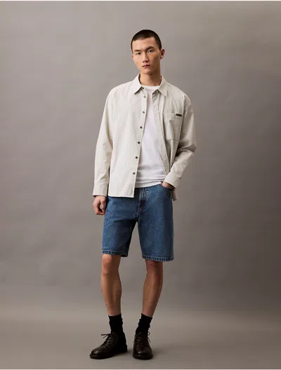 Calvin Klein Men's 90s Short In Mid Blue Stone