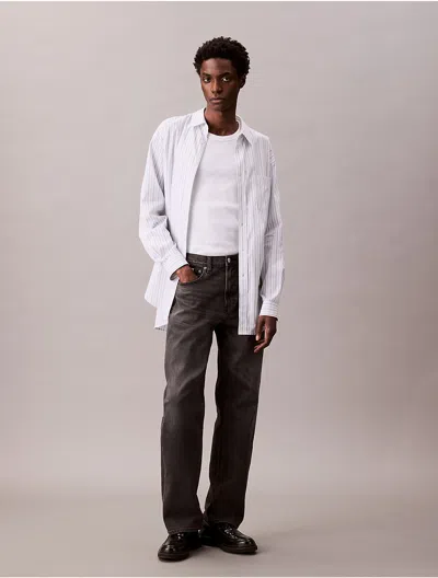 Calvin Klein Men's 90s Straight Fit Jeans In Black