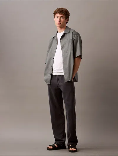Calvin Klein Men's 90s Straight Fit Trouser Jeans In Aluminum