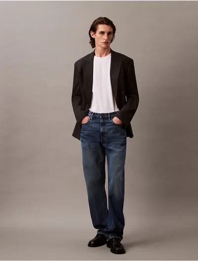 Calvin Klein Men's 90s Straight Jean In Blue
